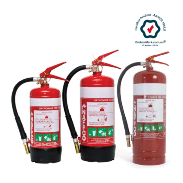 NAFFCO Portable ABC & E Dry Powder Extinguisher - 4.5 Kg, Steel Sheet (Global Mark)