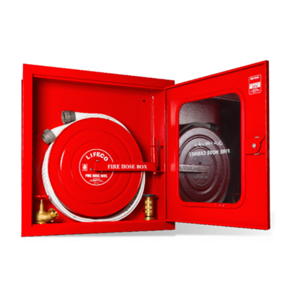 Lifeco Synthetic Hose Enclosure  Cabinet with 1 1/2” synthetic Hose