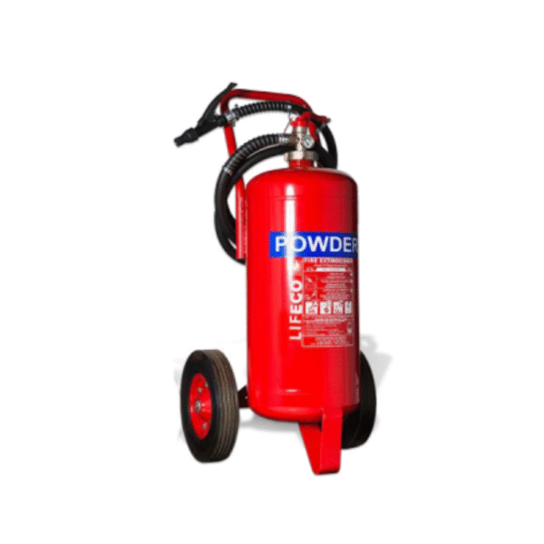 LIFECO Catridge Type Dry Powder Mobile Trolley Extinguisher - 100 Kg