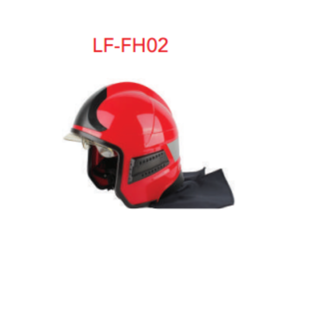LIFECO LF-FH02 Firefighting Helmet - Red
