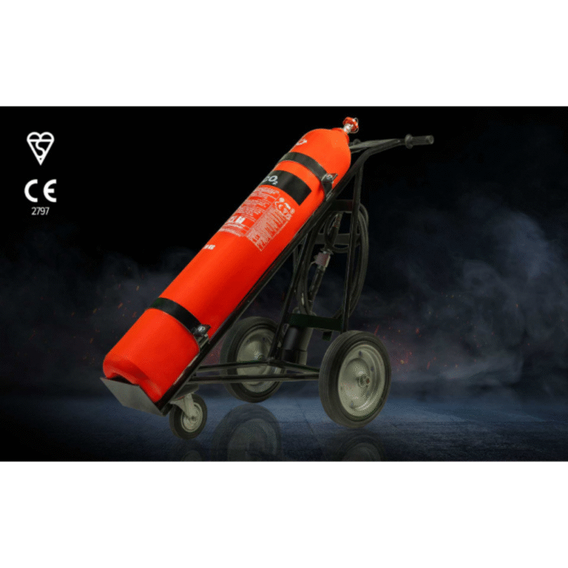 NAFFCO Mobile CO2 Fire Extinguisher - 30 Kg (Kitemark/LPCB)