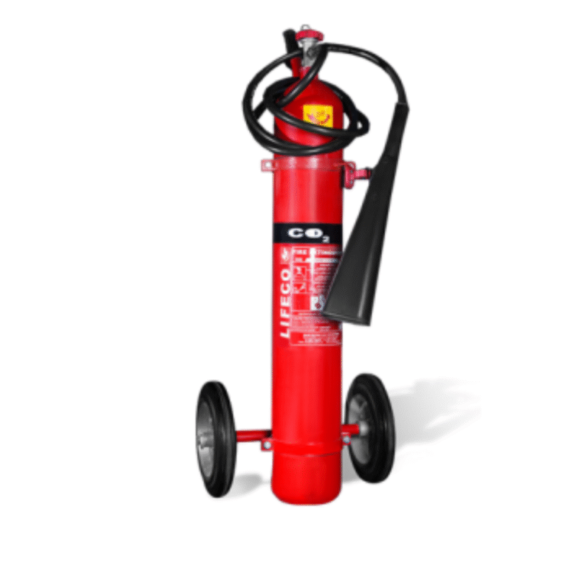 LIFECO Trolley Type 10 Kg CO2 Extinguisher