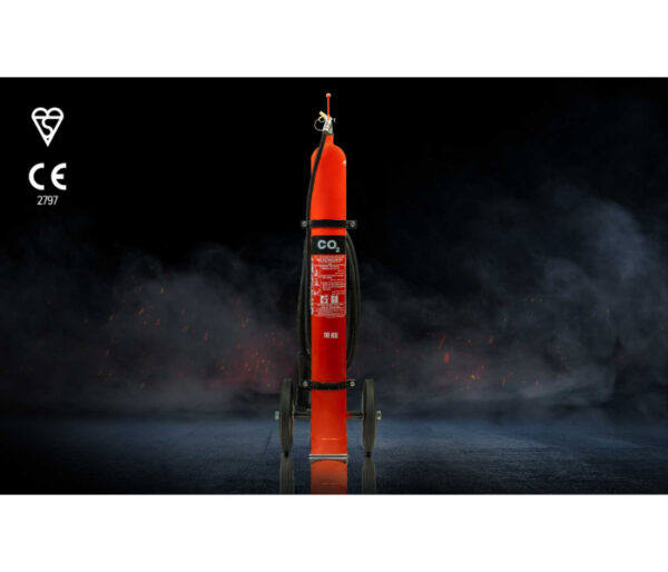 NAFFCO Mobile CO2 Fire Extinguisher - 30 Kg (Kitemark/LPCB) - Image 2