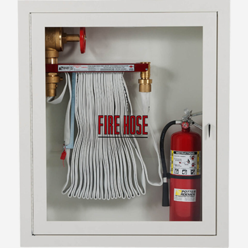 POTTER FRC1402 Recessed Fire Rated Hose & Extinguisher Cabinet