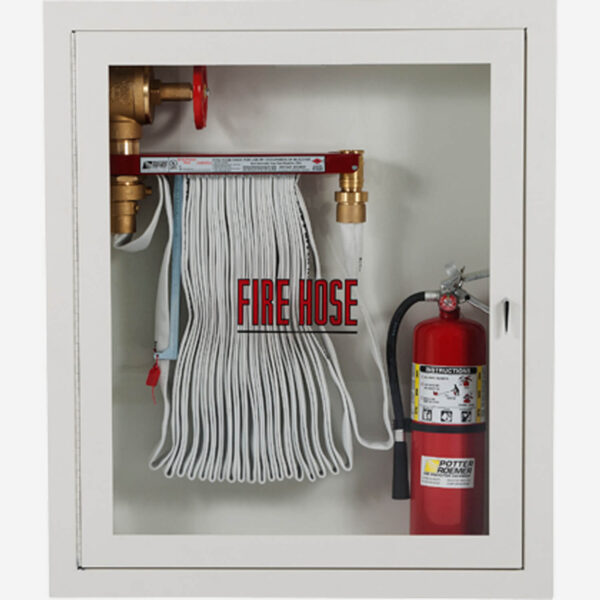 POTTER FRC1432 Semi-Recessed Fire Rated Hose & Extinguisher Cabinet