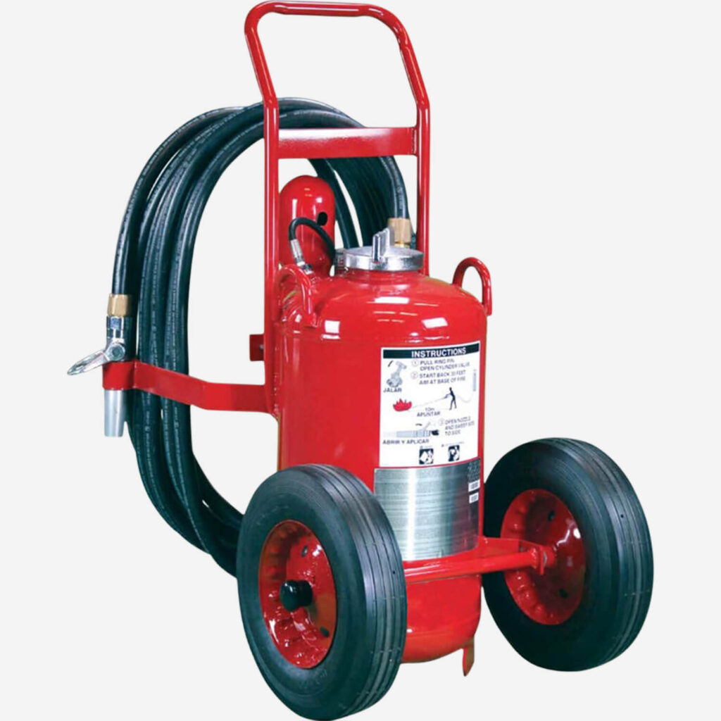 POTTER 3510 Stored Pressure & Wheeled ABC Dry Chemical Extinguisher - 50 lb