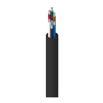 Electronic, 6 C #22 Sol TC, PVC Ins, Black PVC Jkt, FPLR