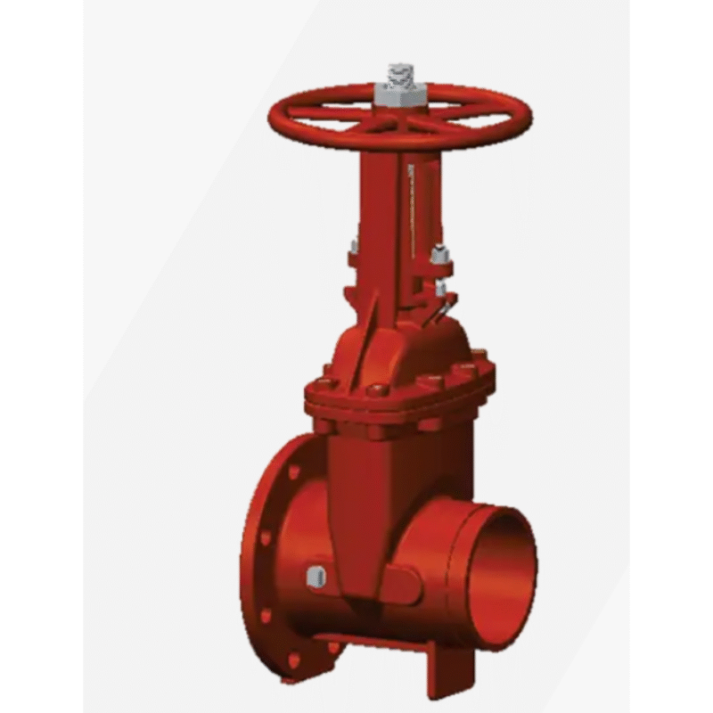 Lifeco Resilient Seated OS&Y Type-Flanged-GROOVE Ends Valve - 300 PSI
