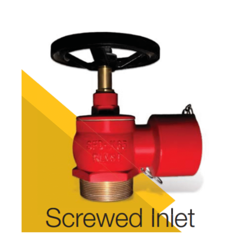 SFFECO Right Angle Type Landing Valve - Screwed Inlet