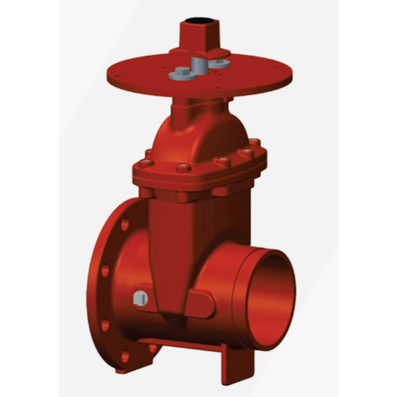 Lifeco Resilient Seated NRS Type-Flanged-Groove Ends Valve - 300 PSI