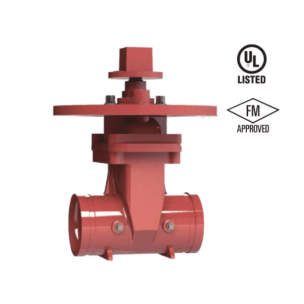 Lifeco Resilient Seated NRS Type-Grooved Ends Valve - 300 PSI