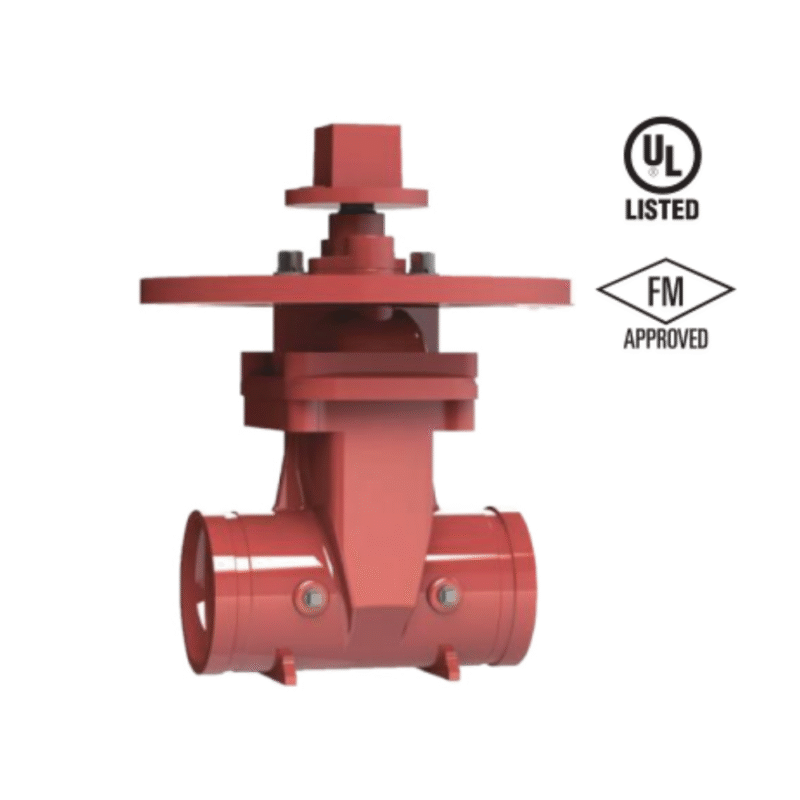 Lifeco Resilient Seated NRS Type-Grooved Ends Valve - 300 PSI