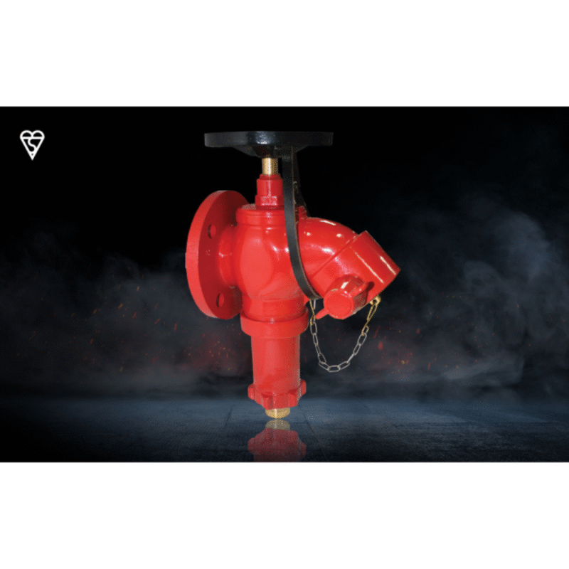 Naffco Oblique Landing Valve - DN65 Flanged Inlet