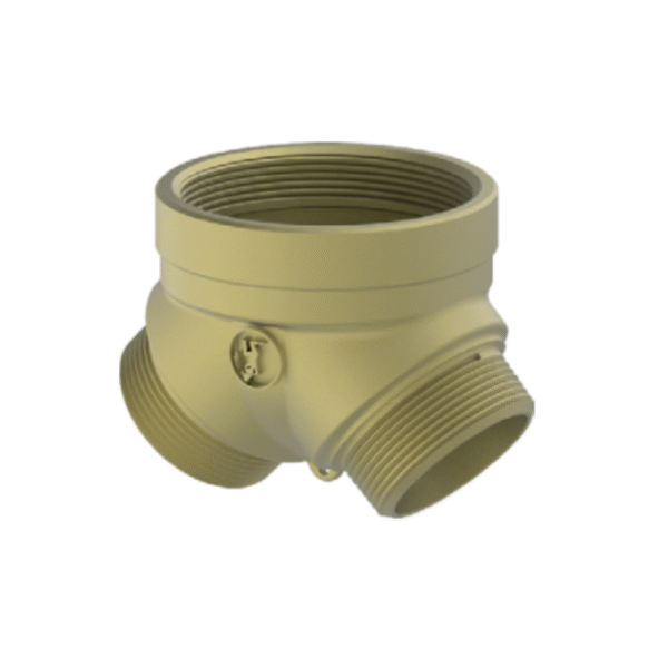GIACOMINI A97 Roof Fire dept. Outlet Connection -  2-Way, Brass