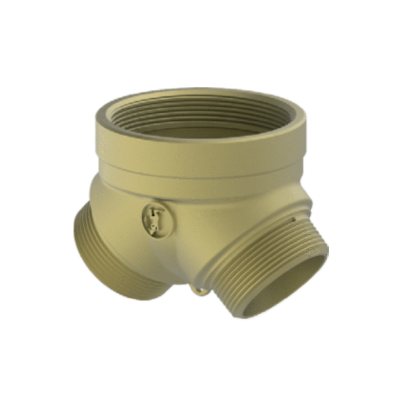 GIACOMINI A97 Roof Fire dept. Outlet Connection -  2-Way, Brass