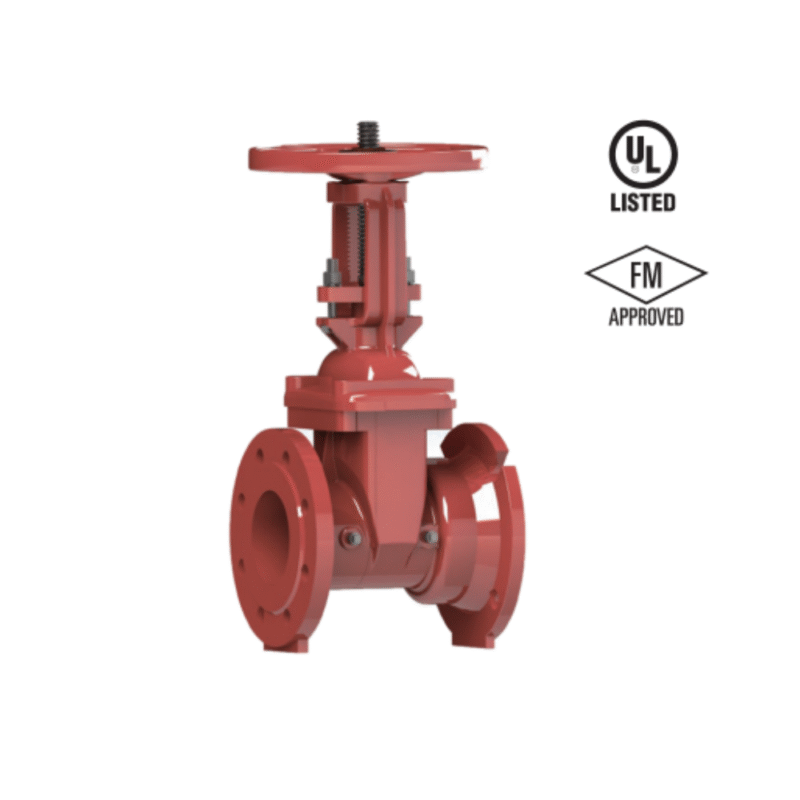 Lifeco Resilient Seated OS&Y Type-Flanged-MJ Ends Valve - 300 PSI