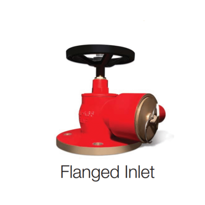 SFFECO Right Angle Type Landing Valve - Flanged Inlet - DN65