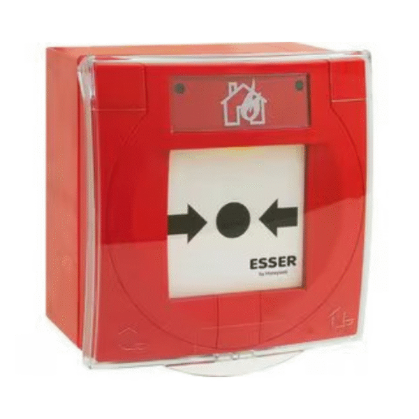 Esser IQ8MCP compact IP 66 / 67, small, red, with isolator glass pane