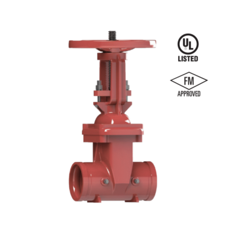 Lifeco Resilient Seated OS&Y Type Groove Ends Valve - 300 PSI