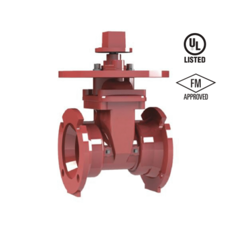 Lifeco Resilient Seated NRS Type-MJ-MJ Ends Valve - 300 PSI