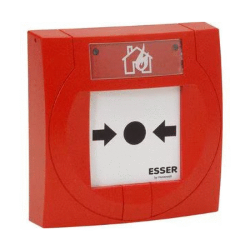 Esser Conventional MCP compact, small, red, glass pane