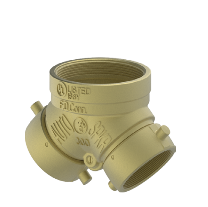 GIACOMINI A95 Exposed fire dept. Inlet Connection, Brass