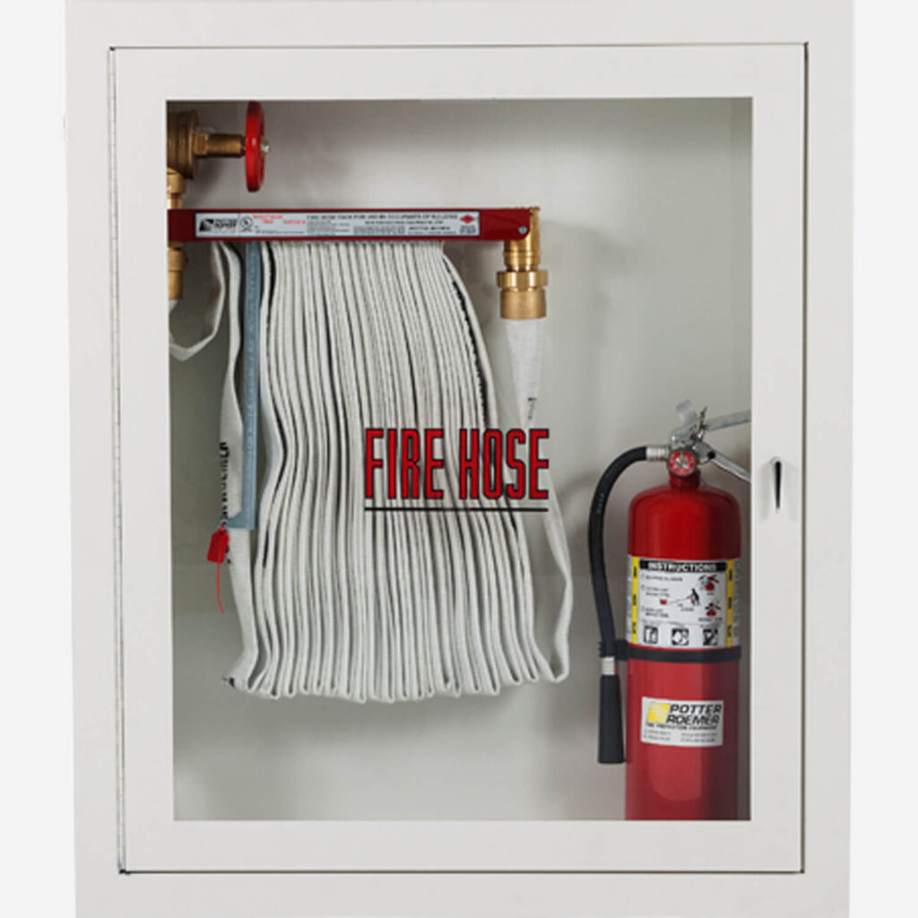 POTTER 1302 Recessed Fire Hose & Extinguisher Cabinet