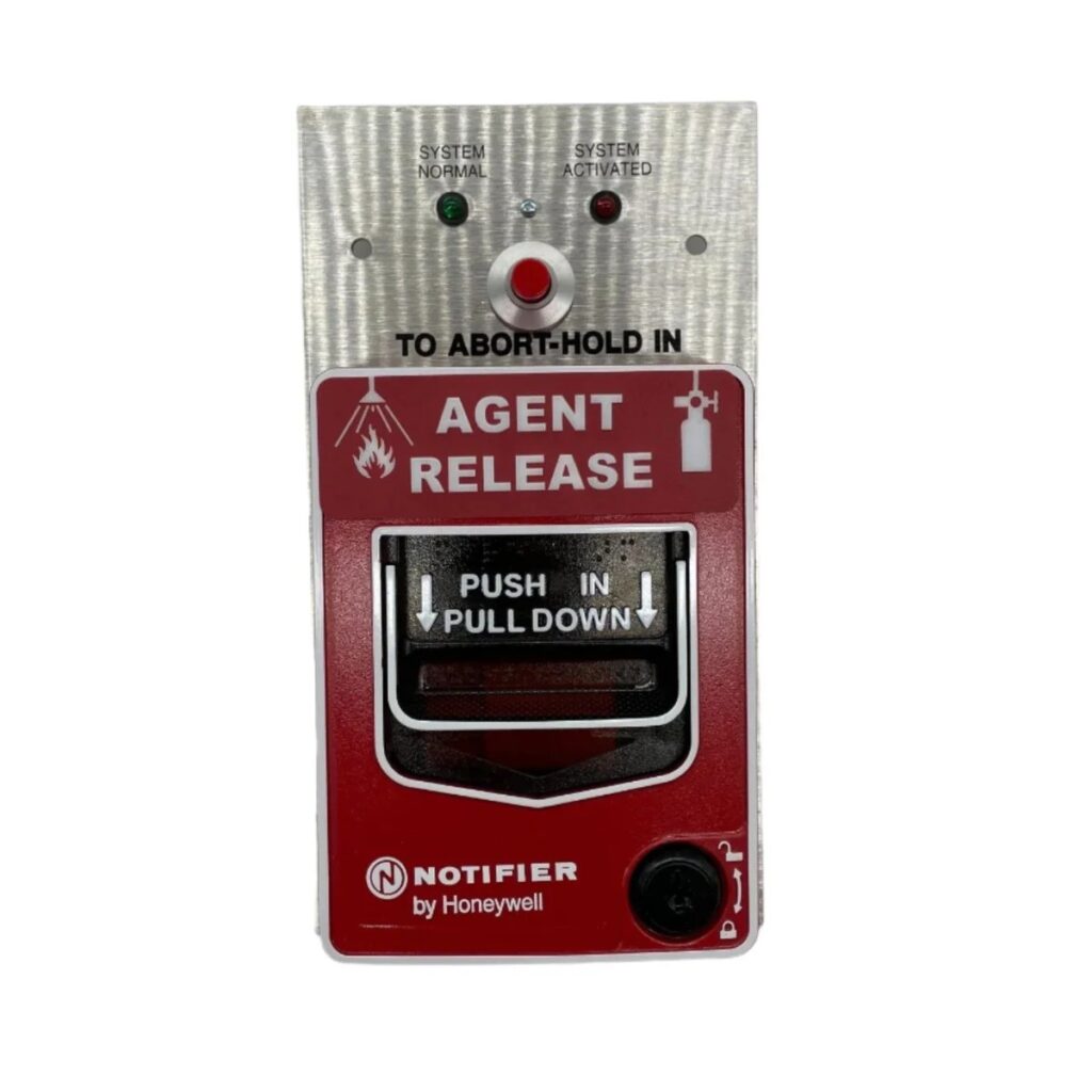 Notifier BG-12LRA Dual-Action Agent Release Station + Abort Switch & Normal Led