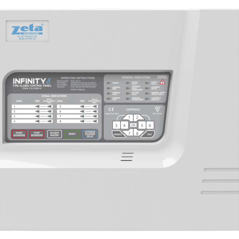 Zeta Infinity 4 Zone Conventional Fire Alarm Panel