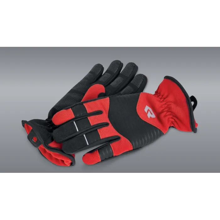 ROSENBAUER GLOROS T1, Gloves for Technical Rescue Operations, Red with Black Inserts - 142670