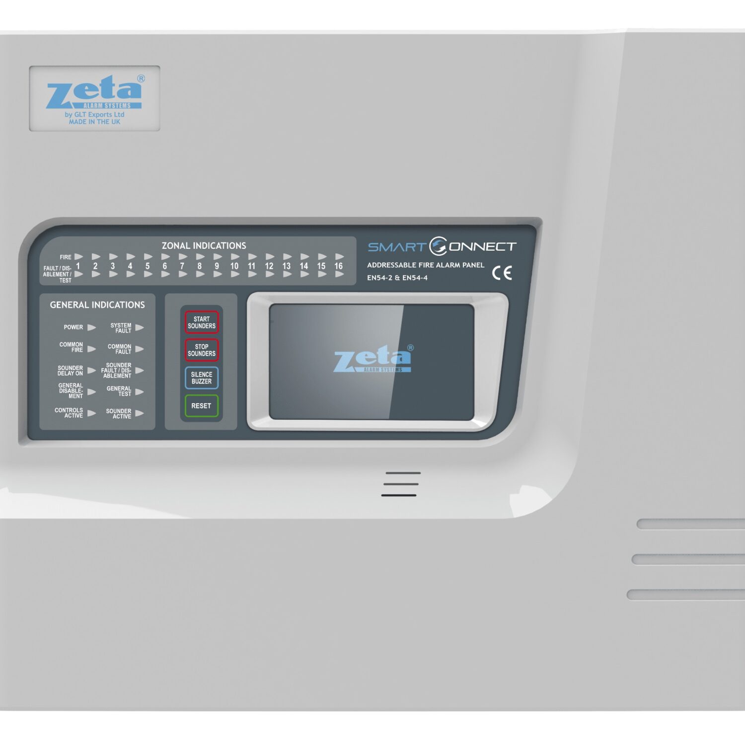 Zeta SmartConnect Touchscreen 1 Loop Analogue Fire Alarm Panel