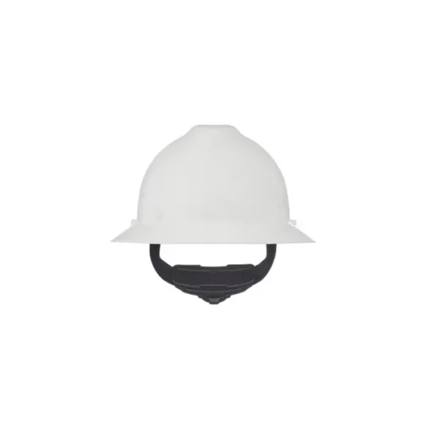 V-Gard Slotted Full-Brim Hat White with Fas-Trac III Suspension - 475369