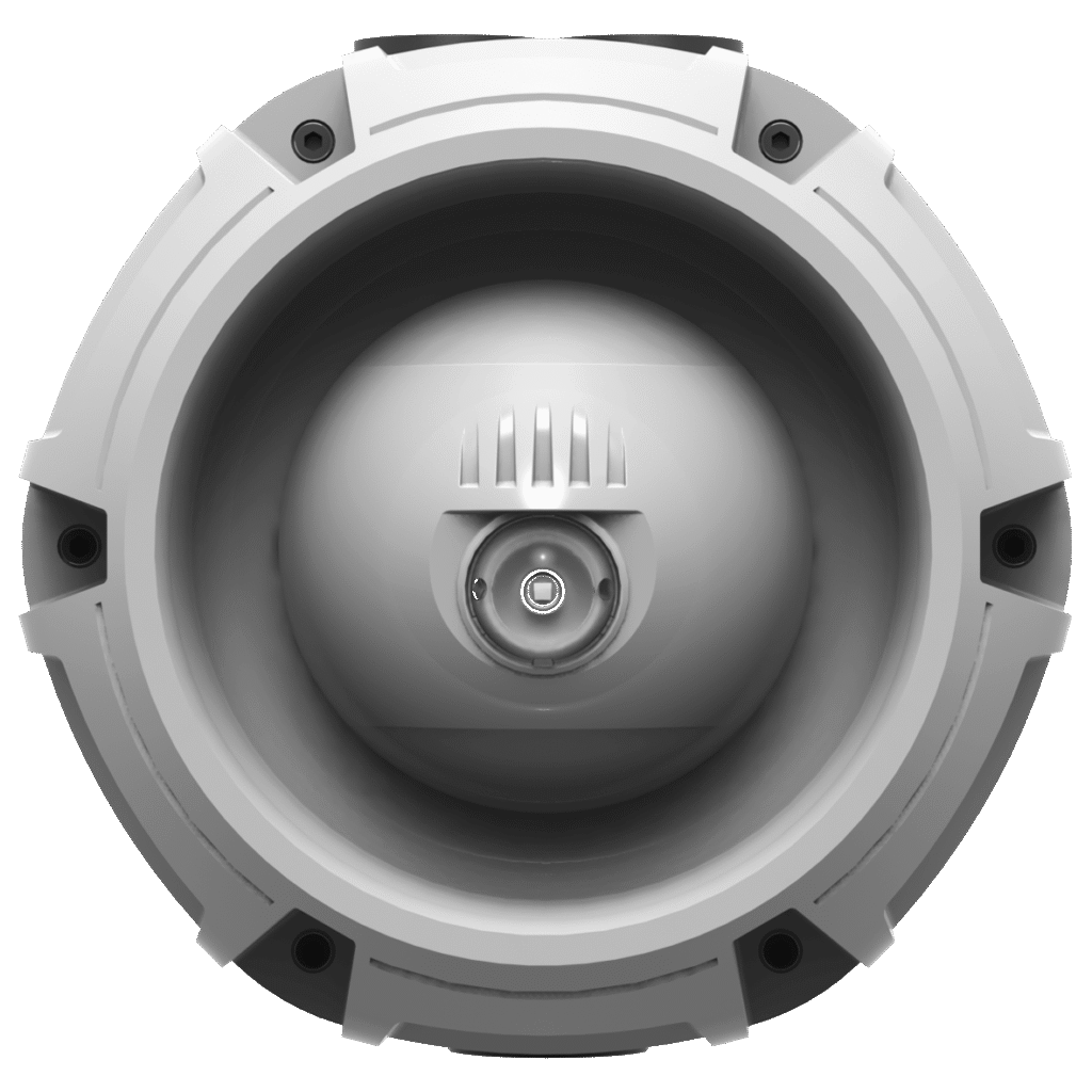Zeta Conventional Raptor Sounder Beacon, White plastic + White Flash