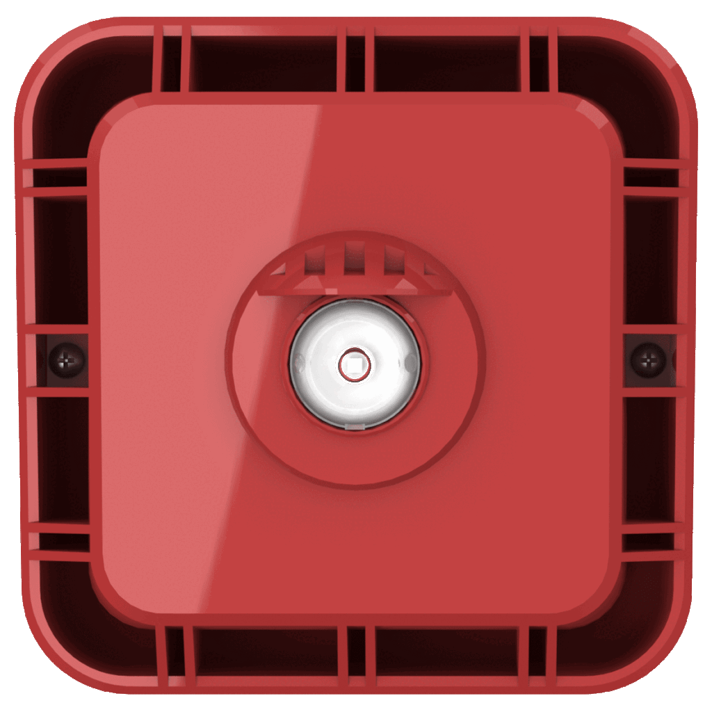 Zeta Xtratone Conventional Combined Wall Sounder Beacon (Red)