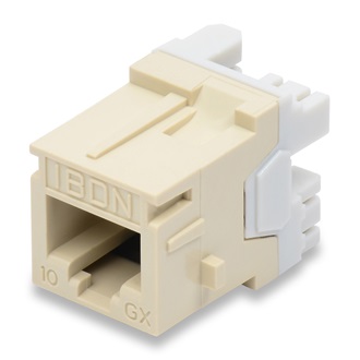 10GX Modular Jack, Category 6A, RJ45, MDVO Style